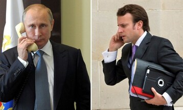 بوتين وماكرون في مكالمة هاتفية بشأن الملف الأوكراني