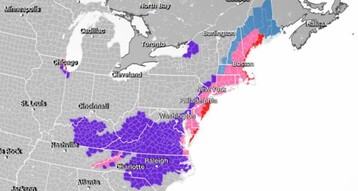 العاصفة الثلجية التي تضرب الساحل الشرقي للولايات المتحدة 29 كانون الثاني 2022