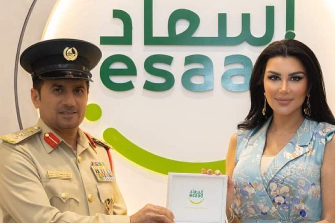 شرطة دبي تكرم الممثلة 