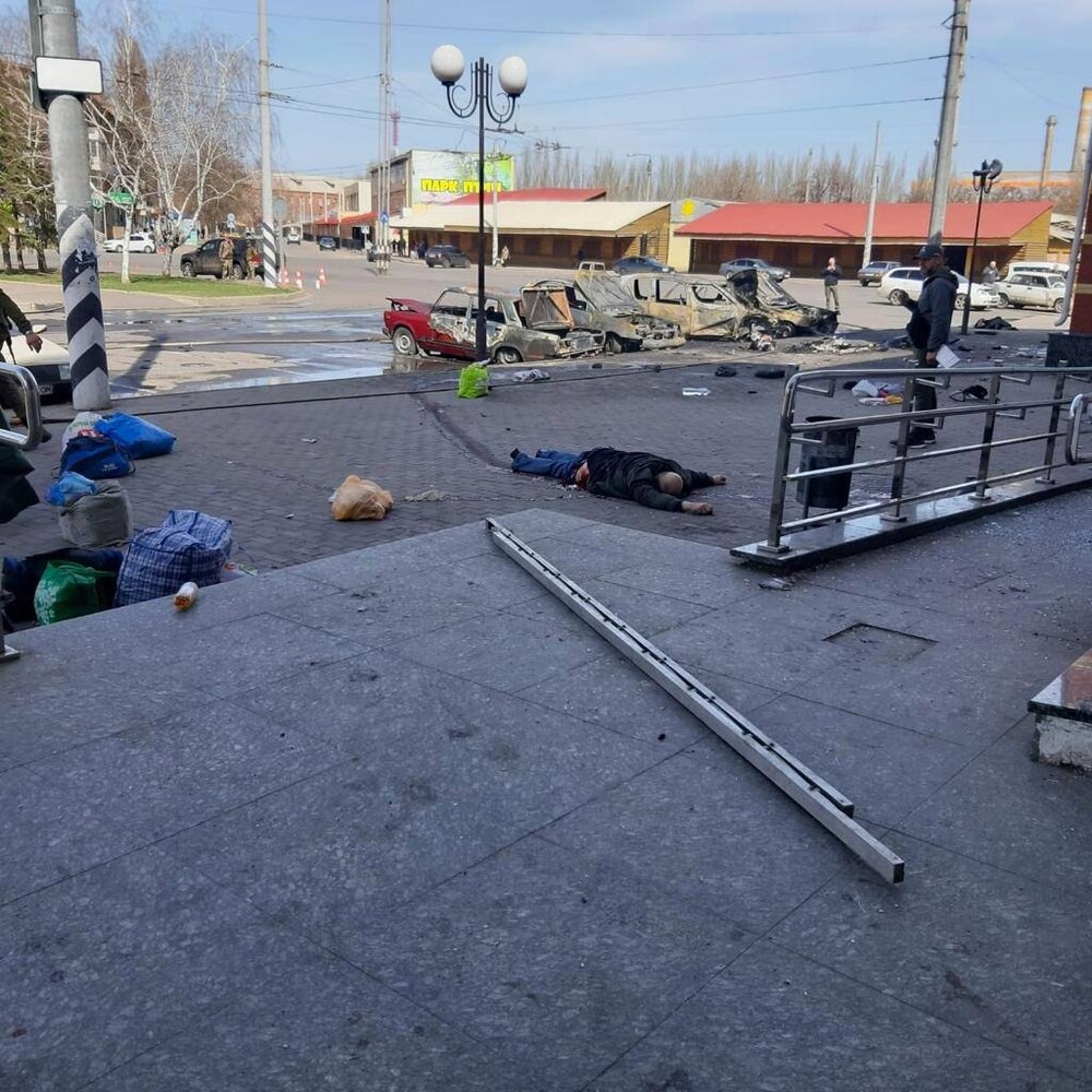 Mayor Oleksander Honcharenko said that about 4,000 people, most of them elderly, women and children, were at a railway station in Kramatorsk in east Ukraine when it was hit by Russian rockets (File photo: Euromaidan Press)