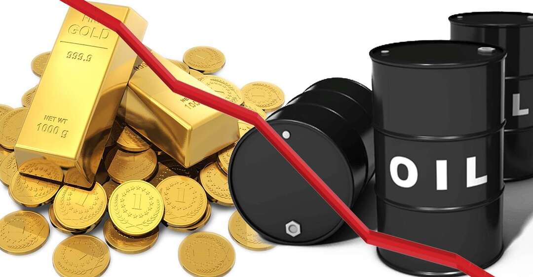 الذهب يتراجع يتبعه النفط مع مخاوف ضعف الطلب