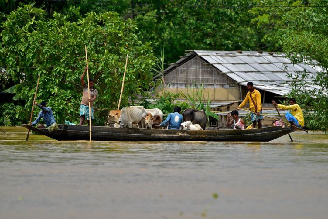 Floods kill 25 in India's Assam state and displace thousands