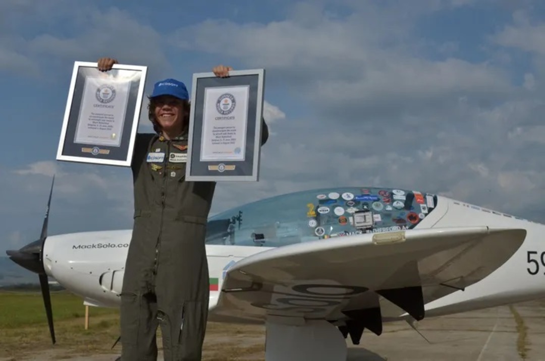 17-year-old becomes youngest pilot to circle the globe solo