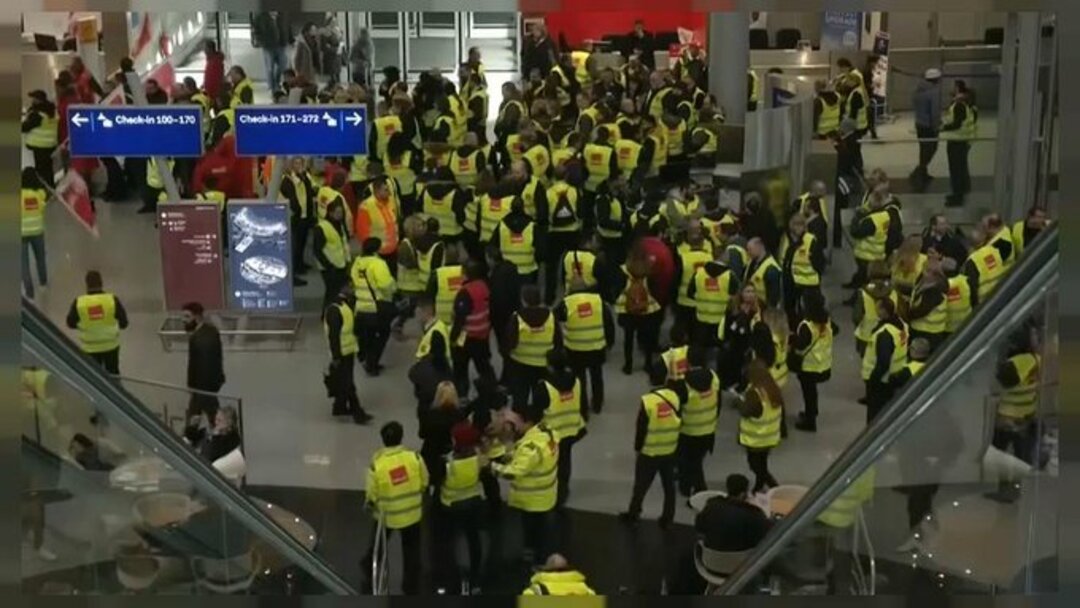 إضراب العاملين في المطارات الألمانية يسبب أزمة حقيقية
