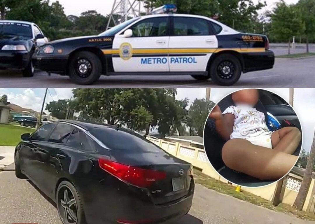 إنقاذ رضيعة حُبست داخل سيارة مسروقة في أمريكا (فيديو)