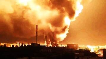 إصابة 17 شخصاً بانفجار خزان وقود في مدينة سبها الليبية