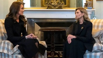 UK’s Princess of Wales meets Ukraine’s first lady at Buckingham Palace
