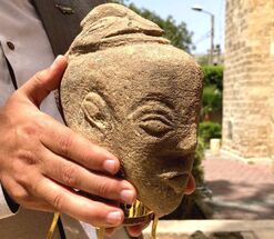 Gaza farmer finds 4,500-year-old statue of Canaanite goddess