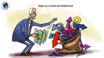 Biden on a visit to the middle east