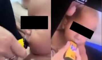 موجة غضب بسبب فيديو لرضيع يدخن 