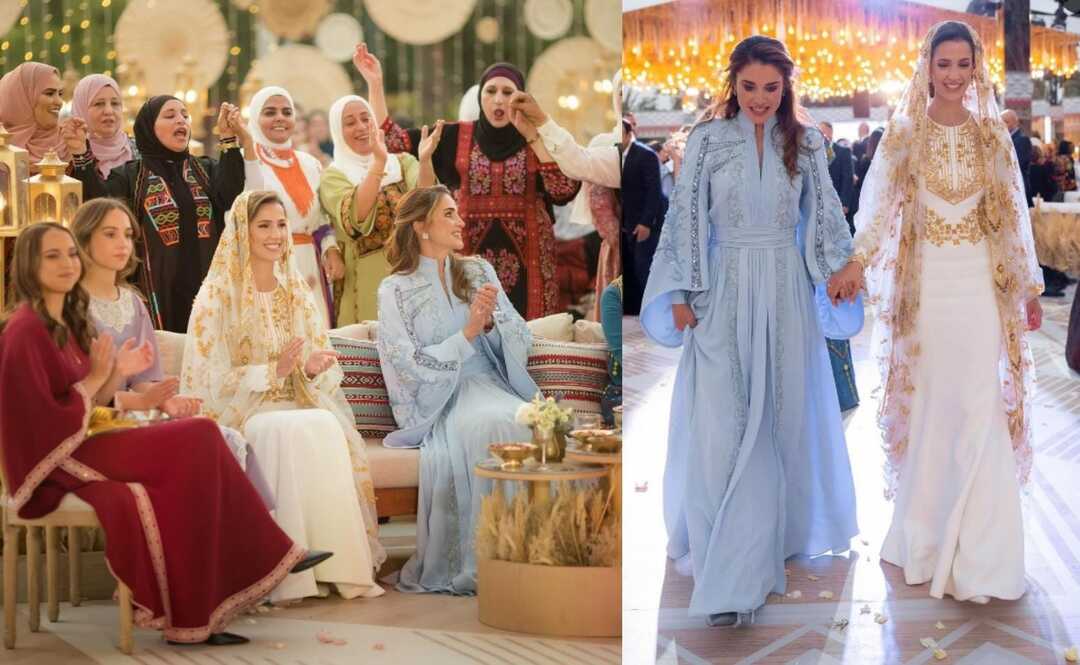 الملكة رانيا تنشر صورا من حفل حناء خطيبة ابنها رجوة آل سيف